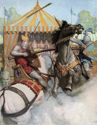 A tournament in the days of King Arthur